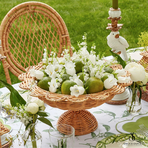 Cesta de mimbre tejida a mano para frutas, flores, verduras y pan, organizador de encimera de mimbre natural, cuenco de almacenamiento ecológico - Product Image 4