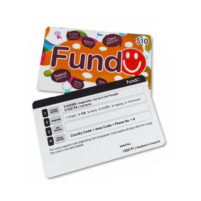 Custom OEM ODM Offset Printing Prepaid Scratch Code Calling Cards Telecom Recharge Scratch Card Wholesale Bulk Supplier