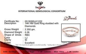 Anillo de Diamantes para Mujer, Regalo de Año Nuevo, Certificado IGI e Ingemco, Colección Única, Precio de Mayoreo en India - Product Image 4