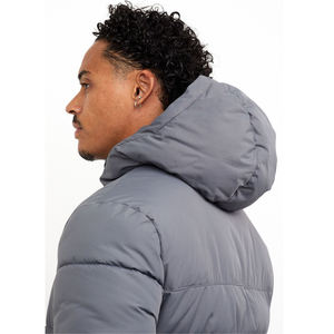 Veste matelassée en duvet pour homme de qualité supérieure, manteau d'hiver brillant avec col montant, style promotionnel tendance - Product Image 4