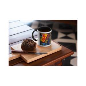 Taza Clásica Moderna Vintage de Guns N' Roses con Collage de Álbumes, Accesorio de Cerámica Ecológica con Tapa, Capacidad de 300ml/400ml/500ml, Buen Precio - Product Image 2