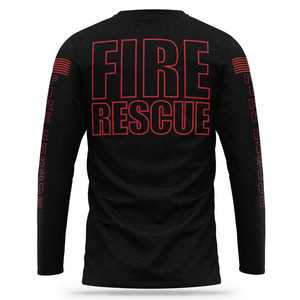 T-shirt Performance pour homme respirant et à séchage rapide à prix raisonnable Design multicolore de sauvetage en cas d'incendie à usage promotionnel - Product Image 2