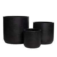 Produsen poly resin cat matte putih pot lantai bunga persegi panjang pot kotak Jendela luar ruangan dalam ruangan
