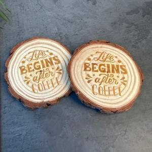 Posavasos de Madera Estilo Bohemio, Ecológico, Hecho a Mano, con Diseño Personalizado, Acabado Liso para Protección de Bebidas, Origen India - Product Image 3