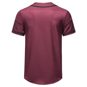 เสื้อเบสบอลแบบมีกระดุมสั่งทำพิเศษ ชุดกีฬาบุรุษแบบปรับแต่งได้ ไซส์ใหญ่ ระบายอากาศได้ดี แห้งเร็ว เป็นมิตรกับสิ่งแวดล้อม กันลม - Product Image 2