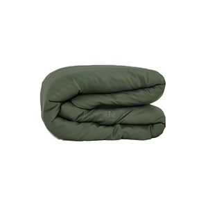 Housse de couette 100 % viscose de bambou biologique, style hôtelier, vert olive uni, 300 fils, 60s, douce, lisse et écologique - Product Image 1