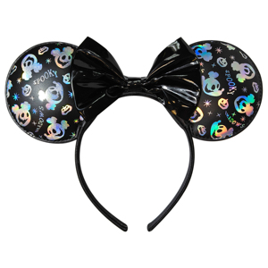 Serre-têtes en cuir végétalien personnalisables OEM/ODM Mickey et Minnie Mouse avec nœud, style effrayant, prix direct usine - Product Image 2