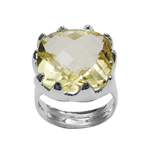 Anillo de Plata de Ley 925 con Piedra de Cuarzo Ahumado Personalizado, Joyería para Hombre, Gran Venta - Product Image 3