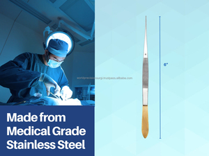 WORLD PRECISION SURGICAL Pinces chirurgicales droites pour pouce 180 mm, ensemble d'instruments manuels certifiés CE ISO13485, Chirurgie générale - Product Image 2