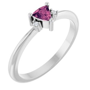 Stuller 14K White Gold Accented Engagement <b>Ring</b> 72435:239P <b>Turquoise</b> & Emerald Asscher Cut Diamond Fine Jewelry Inlay Technology - Product Image 1