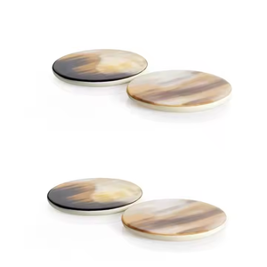 Posavasos de cuerno hechos a mano, decoración de lujo para el hogar, alfombrillas de calidad, almohadillas para café, cerveza, vino, artesanías de media luna - Product Image 3