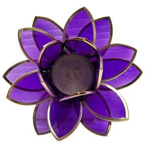 Ensemble de 2 lanternes porte-bougie en métal blanc et or en forme de famille de cerfs, pour décoration de table de Noël - Product Image 3