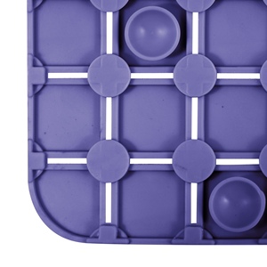 Tappetino da bagno QUADRO PREMIUM, blu (54 x 54 cm) - MSV. - Product Image 3