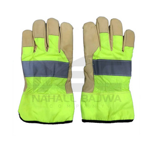 Prix bas Gants de travail en cuir résistants à double paume fabriqués au Pakistan Gants de sécurité imperméables au feu antidérapants Logo personnalisé - Product Image 4