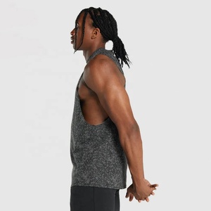 OEM Design 100% Polyester <b>Men's</b> <b>Tank</b> <b>Top</b> Custom Sports Gym Running & Weightlifting Siglets Wholesale - Product Image 3