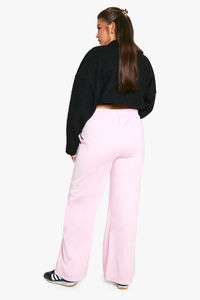 Best Selling Pink Women's Plus Tricot Side Stripe Joggers Terry <b>Fleece</b> Soft Touch Women's Sweatpants Women's Pants And <b>Trouser</b> - Product Image 5