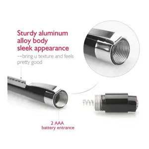 हल्के छात्र गेज उत्कीर्ण स्टाइलस डॉक्टर नैदानिक पेनी नर्स चिकित्सा नेतृत्व वाली पेन लाइट टॉर्च - Product Image 3