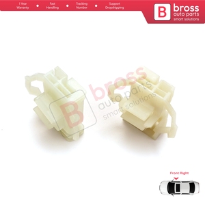 Clips de réparation de lève-vitre BWR34+BWR63 avant droit pour Polo Classic 6V Caddy MK2 Cordoba MK1 Ibiza MK2 Inca Octavia MK1 1U 6K - Product Image 6
