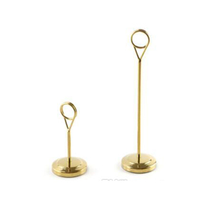 Portatarjetas de metal dorado para pájaros, soporte para notas, acabado mate cepillado, soporte para fotos, tarjetero para nombre para fiesta de boda - Product Image 4