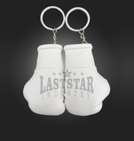 Porte-clés de boxe professionnel en cuir PU miniature de haute qualité, avec fermeture à lacets et auto-agrippante, respirant, couleur personnalisable
