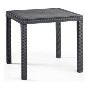 Mesa de Exterior Fija DALLAS Antracita 80x80cm 9096 4 para Bica Hecha de Polipropileno - Product Image 1