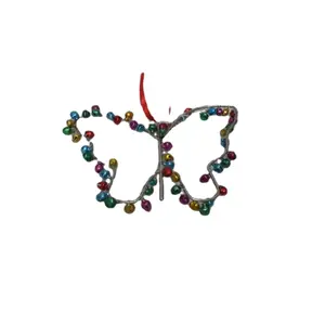 Iron Wire Butterfly hanging with Hand Knotted Beads Cheap Price Classic Hanging Iron Butterfly Decor