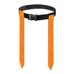 Ceinture de jeu de football américain avec drapeau à tirer, deux rubans, boucle noire, uniforme pour hommes - Product Image 1