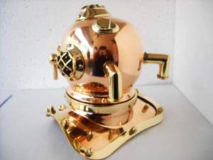 Réplicas Medievales del Casco de Buceo Clásico de la Marina de los Estados Unidos Mark III, Recreación Vintage en Latón. Pesado - Product Image 4