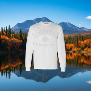 Maglietta a Maniche Lunghe 'Canada Non è in Vendita' con Bandiera Canadese del 1867, Prodotto Promozionale - Product Image 3