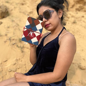 Nueva cubierta dura hecha a mano Real tela Cierre de hilo seguro diarios Boho Vintage cubierta colorida sin forro hoja reciclada diarios - Product Image 2