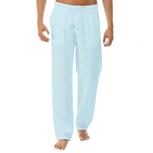 Nouveau pantalon cargo décontracté pour homme, couleur unie, 100% coton, respirant, pantalon d'automne - Product Image 4