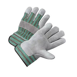Gants de travail en cuir de sécurité de qualité supérieure coton industriel en cuir de vache pour le soudage de jardin gants de Protection des bras de main - Product Image 3