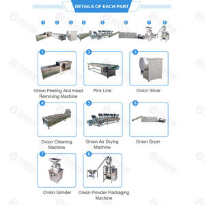 Línea Automática para Procesamiento de Cebolla: Rebanadora, Peladora, Secadora y Moledora de Cebolla, Ajo, Chile y Jengibre, Material SUS304, Certificación CE ISO - Product Image 3