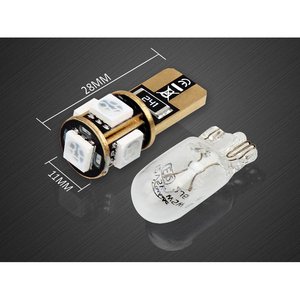 10 T10 W5W CANBUS dẫn Bóng đèn 12V 5 SMD 5050 màu đỏ + chống xước loại bỏ đòn bẩy-Xe ô tô & xe máy/đèn & bóng đèn - Product Image 3