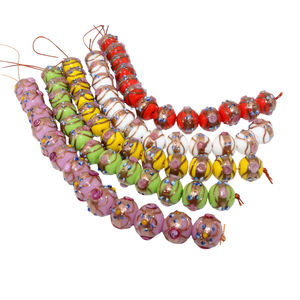 Cuentas de Cristal de Murano Multicolores de 16 mm para Bisutería, Decoración, Manualidades, Cuentas Sueltas en Caja, Forma Irregular - Product Image 1