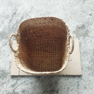 Ensemble de 3 paniers carrés hauts en jacinthe d'eau, couleur naturelle, durables et multifonctionnels, pour boissons, aliments, fruits, maison et bureau - Product Image 3