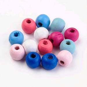 สินค้าอินเดียงานประดิษฐ์ด้วยมือขนาดและลูกปัดทำจากไม้สีดำบนรูปร่างที่มีสีสันและกำหนดสีได้เอง - Product Image 6