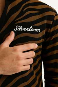 Custom Print Long Sleeve <b>Men's</b> <b>Shirts</b> Cotton Polyester Blend | Silverloom Brand |<b>Collarless</b> Stylish Design - Product Image 6