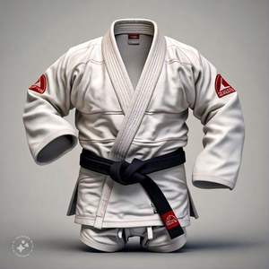 Conjunto de Kimono de algodón Jiu Jitsu brasileño de alta calidad logotipo personalizable Color personalizado 360g Unisex venta al por mayor ropa deportiva artes marciales - Product Image 6