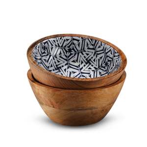 Juego de Tazones para Servir Ensaladas de Madera de Mango Artesanal, Ecológico, Estilo Nórdico, Diseño Moderno, Utensilios de Cocina, Logotipo Personalizado - Product Image 5