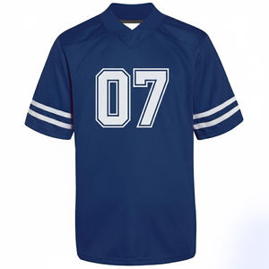 تصاميم جديدة 2026 لقمصان كرة القدم الأمريكية المخيطة بألوان صلبة، الأكثر مبيعًا للشباب للتدريب - Product Image 2