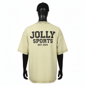 Camiseta 100% algodón para hombre, corte holgado, estampada, estilo streetwear, tela de algodón lavada al ácido, logotipo personalizado con estampado de parche - Product Image 2