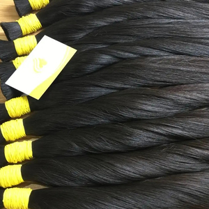 Vendeur de cheveux Minh Khang au Vietnam luxe noir naturel 150kg en vrac droite extensions de cheveux humains liste de prix d'entrepôt - Product Image 1