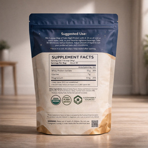 Proteína de Suero de Leche Aislada Calm Night con Magnesio y Glicina, Certificada por HACCP, NSF, <span class=keywords><strong>ISO</strong></span> y GMP, Marca Privada, Personalización de Marca - Product Image 3