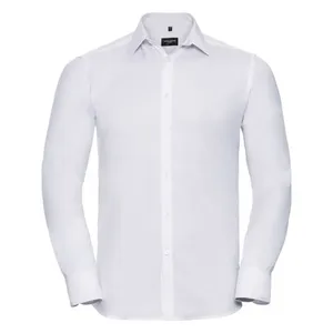 Herringbone <b>Long</b> <b>Sleeve</b> <b>Polo</b> <b>Shirt</b> with Corporate Merchandising Promotional Product Category - Product Image 1