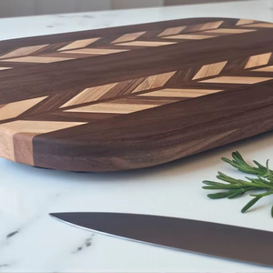 Planche à découper et plateau de service en bois Forme rectangulaire durable 12mm d'épaisseur - Product Image 1