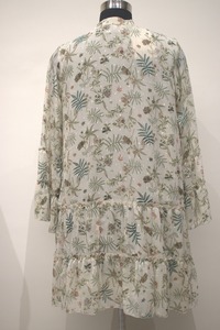 Honeydew Breeze Broderie Perles Paillettes Robe Élégante Ivoire Imprimé Été Droite Silhouette Adultes Taille Naturelle - Product Image 3