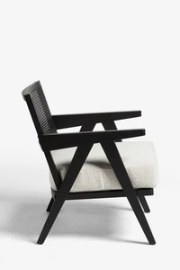 Silla de comedor con brazo de caña de ratán de madera maciza hecha a mano, diseño moderno de lujo para uso en casa, Bar, apartamento - Product Image 5