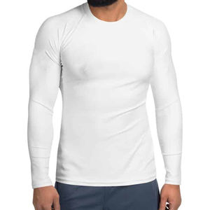 Camisetas de Compresión para Hombre de Último Diseño, Color Blanco, Camisetas Deportivas para Venta en Talla Adulto, Producto de Moda, Venta al por Mayor, Personalizado OEM - Product Image 3