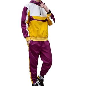 Pull lourd sweats à capuche évasé Joggers survêtements unisexe pantalons de survêtement ensembles survêtement hommes costumes ensemble côté bande fermeture éclair décontracté - Product Image 4